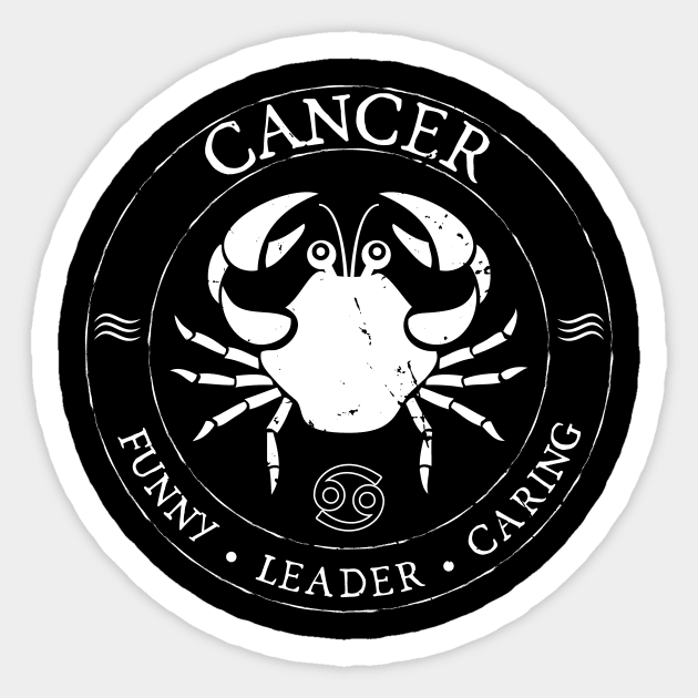 Cancer Zodiac Birthday Star Sign Zodiac Gift Sticker by atomguy